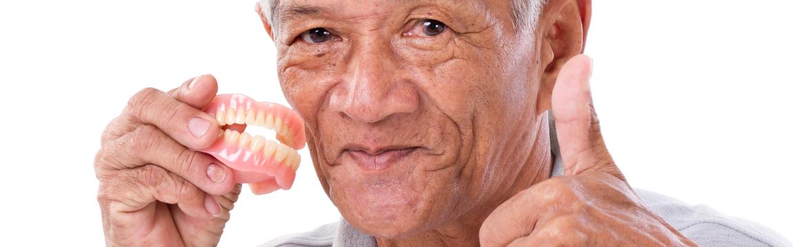 A Denture Adhesives that Keeps Loose-Fitting Dentures in Place